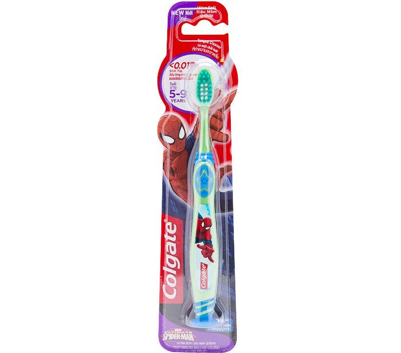 Bàn chải đánh răng trẻ em Colgate Ultra Soft siêu mềm (Barbie/Spiderman)