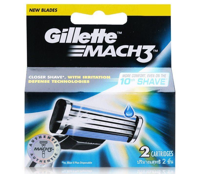 Lưỡi dao cạo Gillette Mach 3 Basic hộp 2 lưỡi