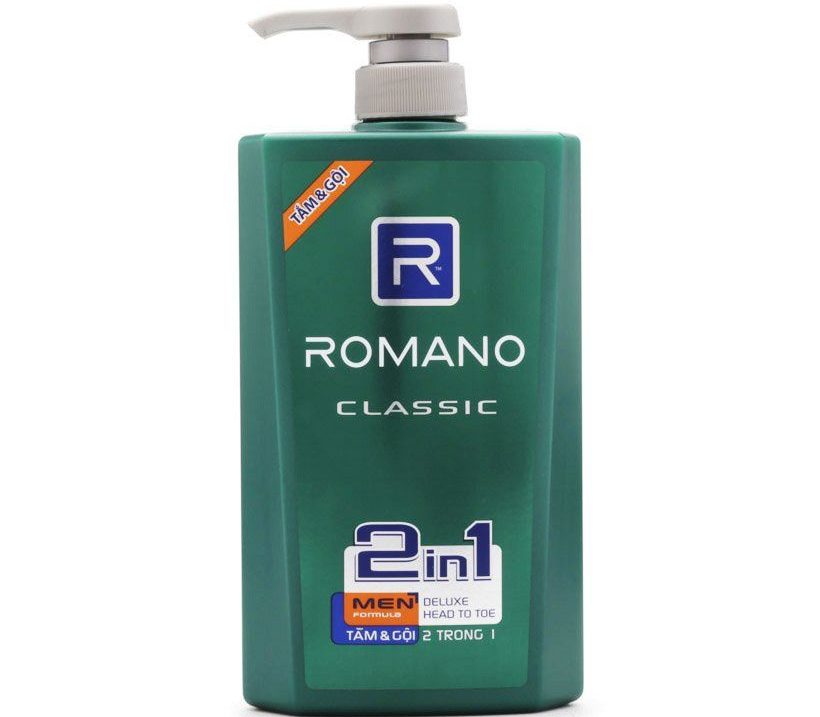 Dầu tắm gội Romano Classic 650g
