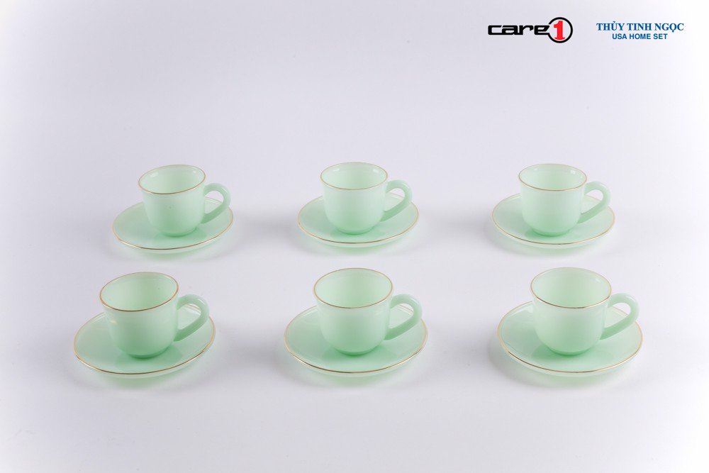 Bộ tách trà 12 chi tiết Xanh Ngọc Lục Bảo